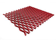 4 मीटर लाल रंग विस्तारित धातु तार जाल चौड़ाई 1 मीटर स्ट्रैंड चौड़ाई 4 मिमी