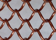 316 स्टेनलेस स्टील सजावटी तार जाल स्क्रीन हीरे के आकार का छेद के साथ