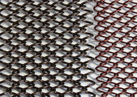 316 स्टेनलेस स्टील सजावटी तार जाल स्क्रीन हीरे के आकार का छेद के साथ