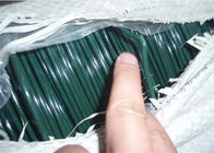 हरा रंग 2.2 मिमी 2.8 मिमी पीवीसी लेपित इस्पात तार जंग प्रतिरोध स्थापित बंधन के लिए