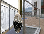 शुद्ध 316 स्टेनलेस स्टील सामग्री तार रस्सी जाल 50 मीटर सुरक्षा नेट के रूप में लंबाई
