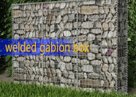 आउटडोर लैंडस्केप आयत छेद वेल्डेड गेबियन बॉक्स जस्ती पत्थर से भरा हुआ